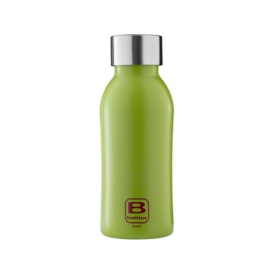 B Bottles Twin - Lime Green - 350 ml - Double wall thermal bottle in 18/10 stainless steel